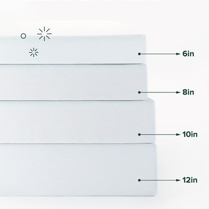 Matelas en mousse à mémoire de forme avec gel au thé vert de 8 pouces Priage by Zinus
