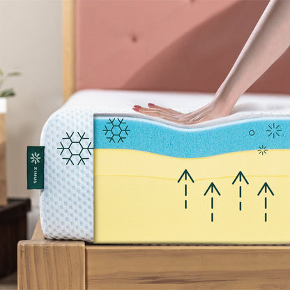 Matelas en mousse à mémoire de forme avec gel au thé vert de 8 pouces Priage by Zinus