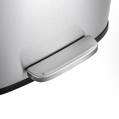 Qualiazero, poubelle à pédale rectangulaire de 13,2 gallons + deux poubelles rectangulaires de 1,3 gallon - Pack familial