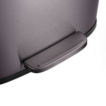 Qualiazero, poubelle à pédale rectangulaire de 13,2 gallons + deux poubelles rectangulaires de 1,3 gallon - Pack familial