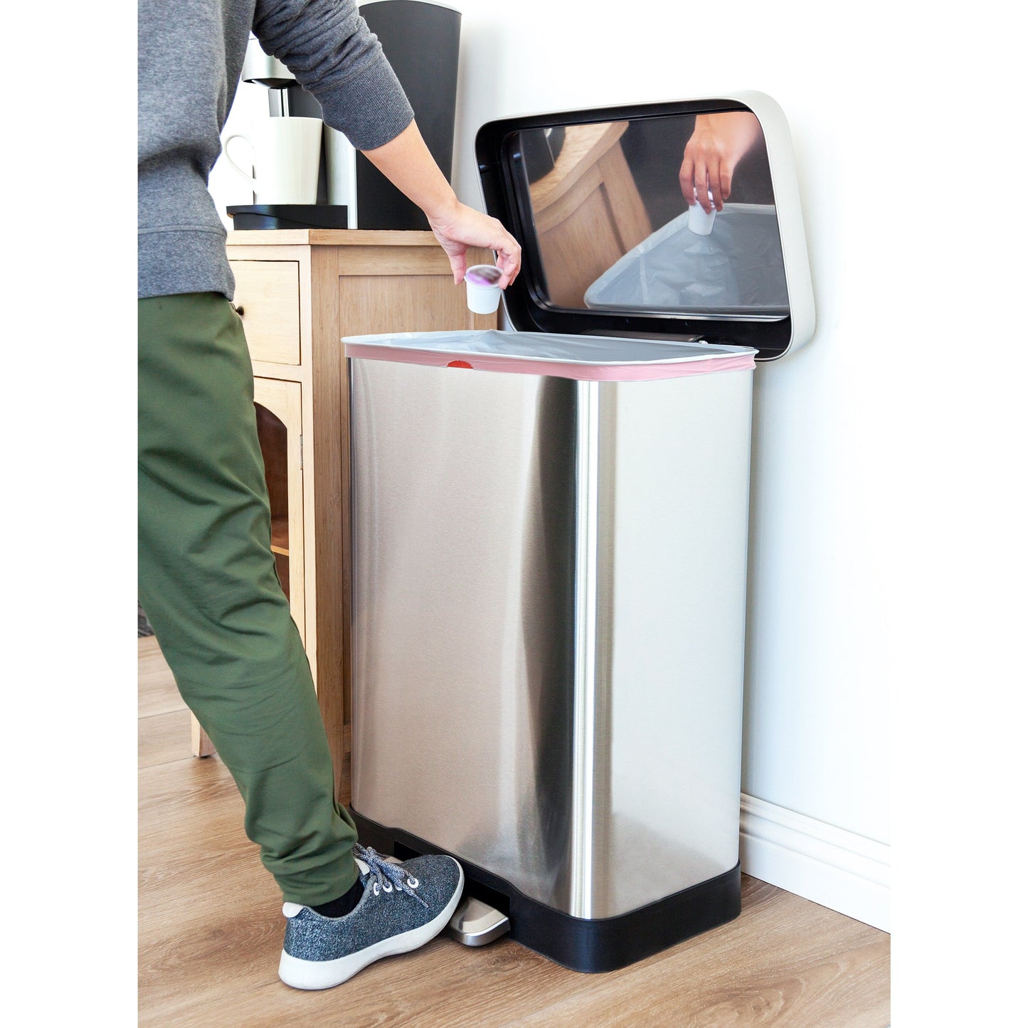 Qualiazero 75L / 20 Gallon Rectangular Step Can