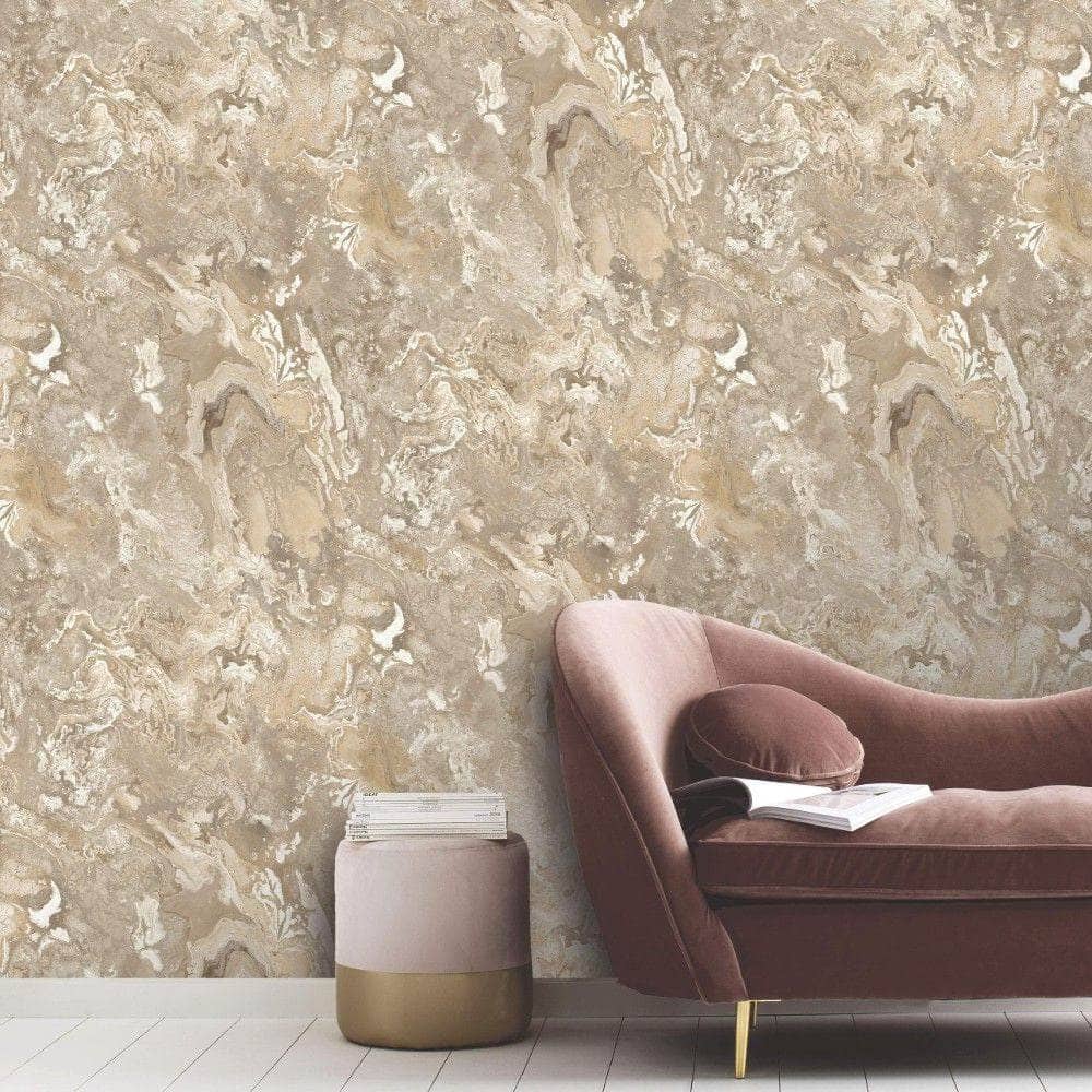 Rasch Serafina Beige Wallpaper - 535099