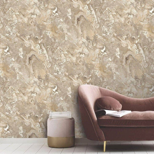 Rasch Serafina Beige Wallpaper - 535099