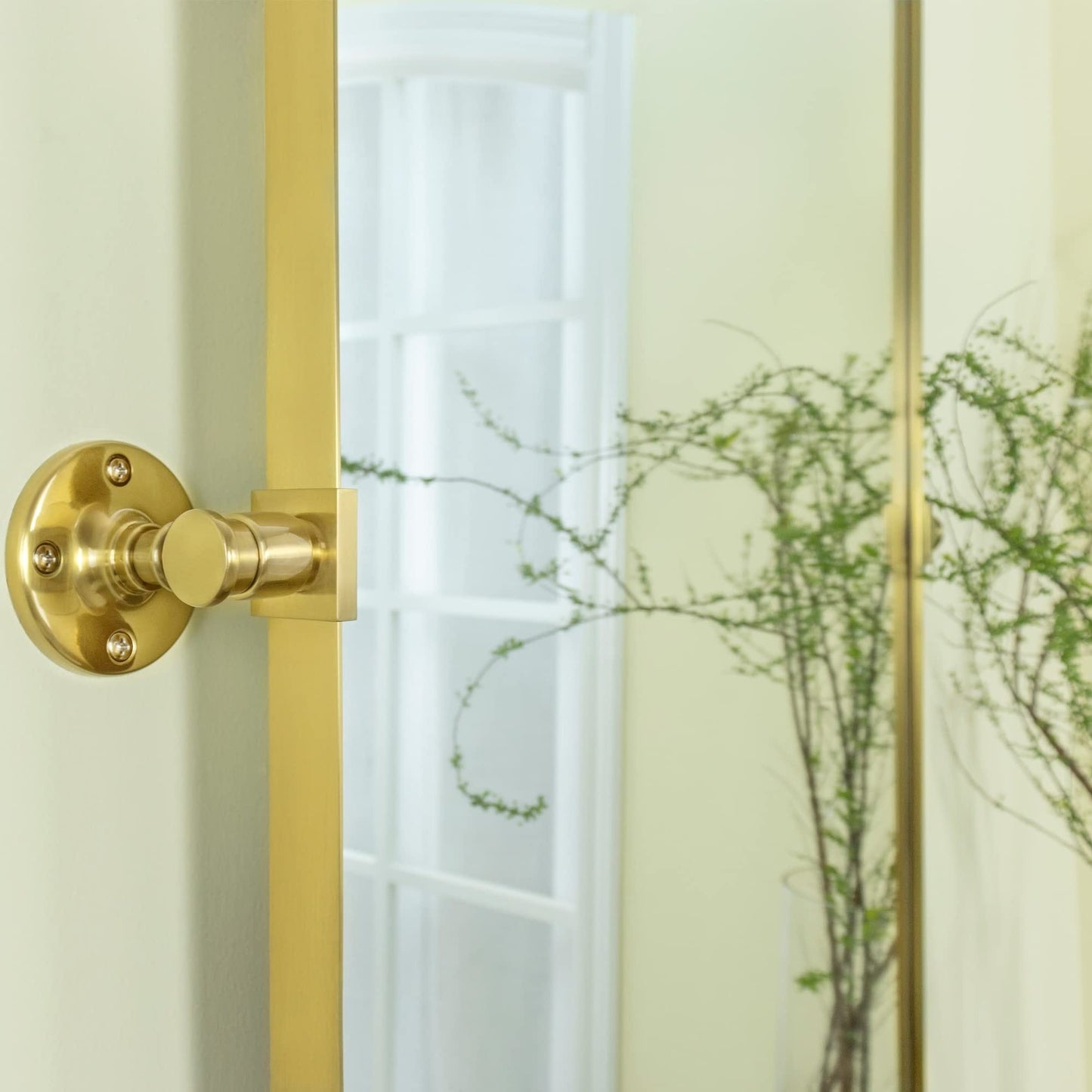 TEHOME Jonathan Miroir mural rectangulaire pivotant et inclinable en métal