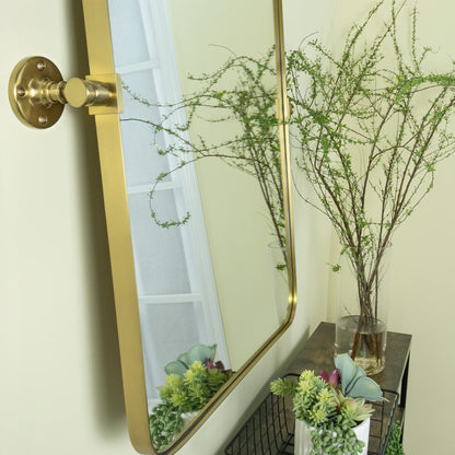 TEHOME Jonathan Miroir mural rectangulaire pivotant et inclinable en métal