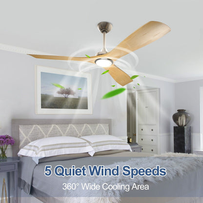 Ventilateur de plafond à télécommande avec éclairage, à montage encastré