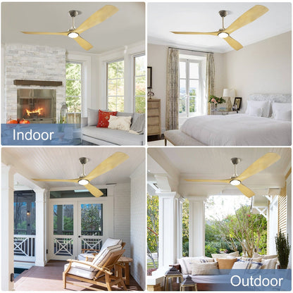 Ventilateur de plafond à télécommande avec éclairage, à montage encastré