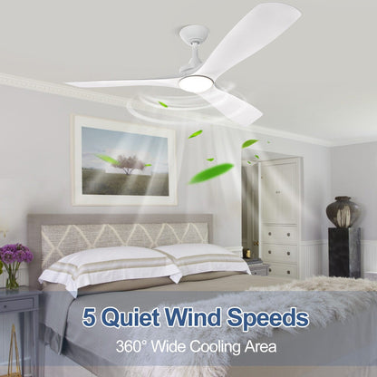 Ventilateur de plafond à télécommande avec éclairage, à montage encastré