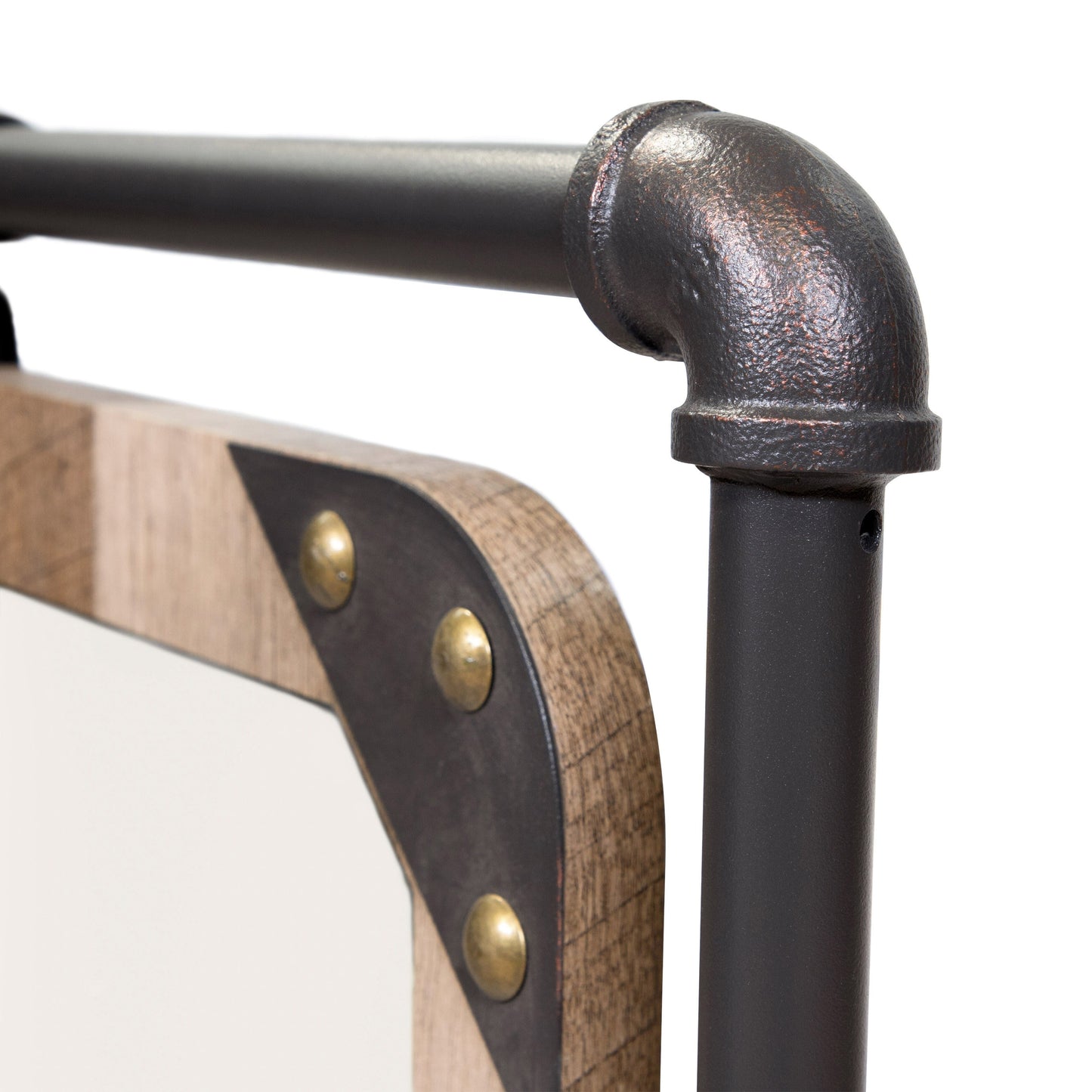 Miroir mural métallique flottant Revo Industrial de 78 cm (31 pouces) de Furniture of America