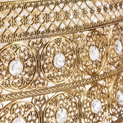 Luminaire suspendu River of Goods Bryar en laiton et cristal, 23,5 W, 3 lumières - 23,5 x 23,5 x 61,5