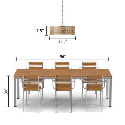 Luminaire suspendu River of Goods Bryar en laiton et cristal, 23,5 W, 3 lumières - 23,5 x 23,5 x 61,5