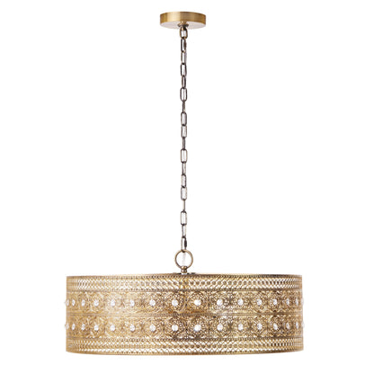 Luminaire suspendu River of Goods Bryar en laiton et cristal, 23,5 W, 3 lumières - 23,5 x 23,5 x 61,5