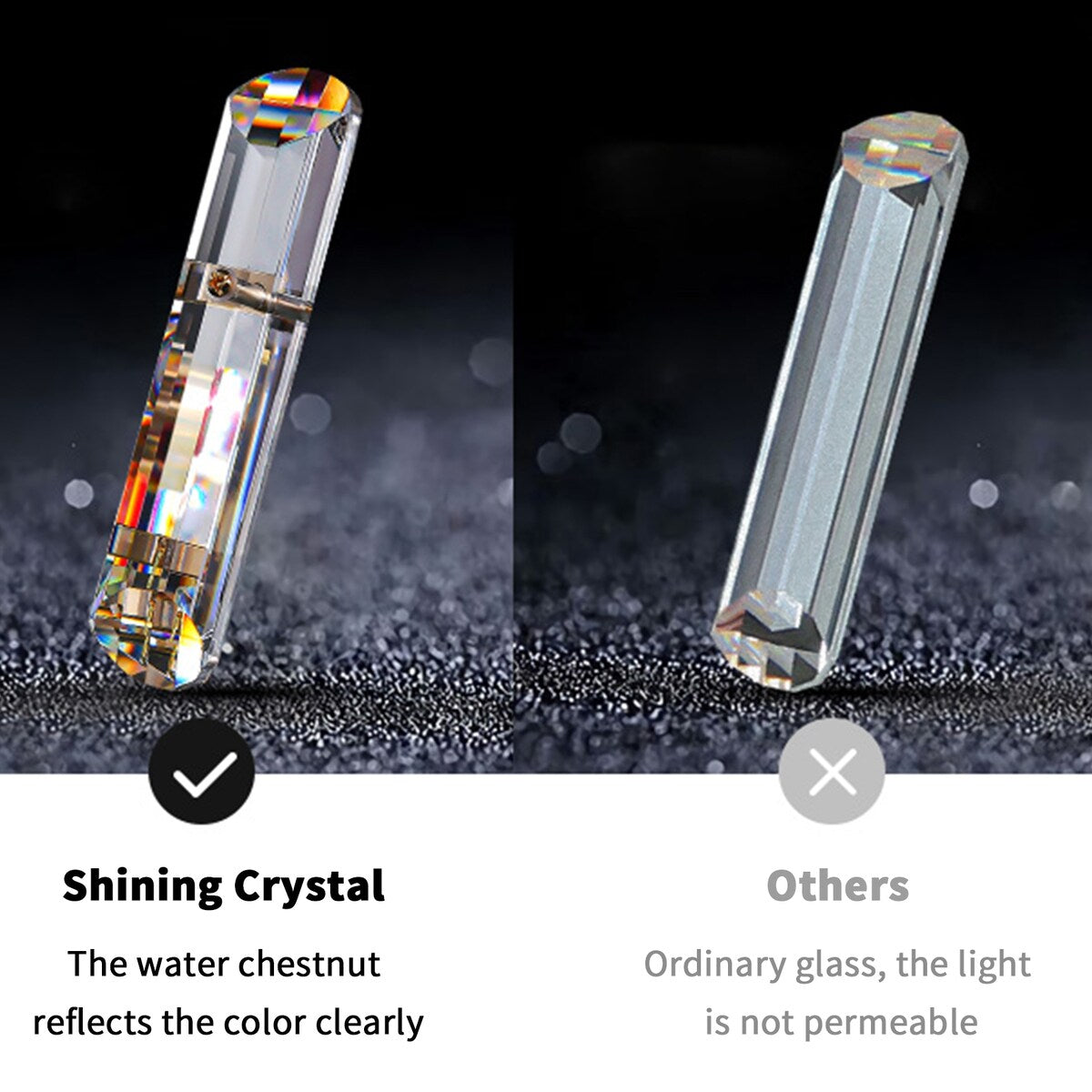 Suspension lumineuse à plusieurs couches de cristal rond avec éclairage à 3 couleurs.