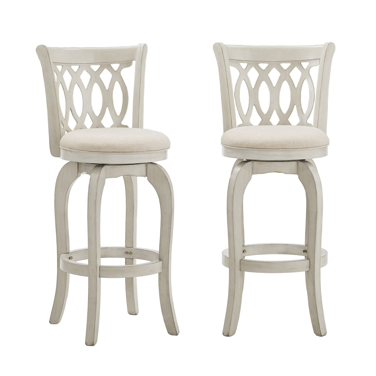 Tabouret de bar pivotant avec dossier incurvé Rovinj