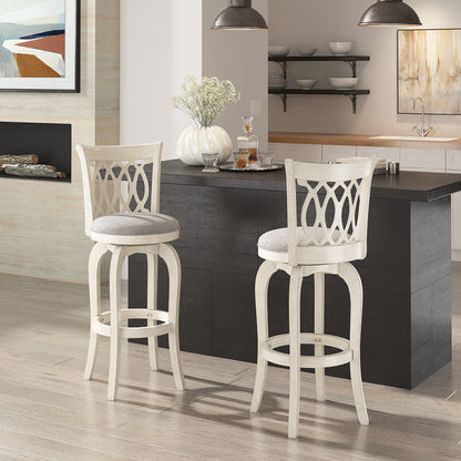 Tabouret de bar pivotant avec dossier incurvé Rovinj