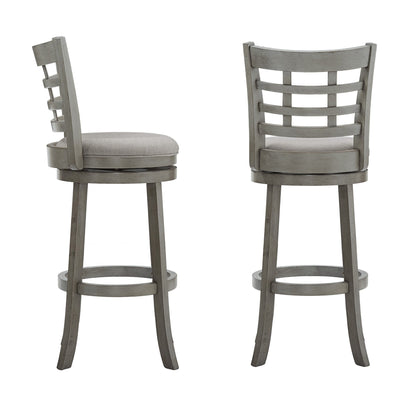 Rovinj Upholstered Back Swivel Bar Stool - Barstool