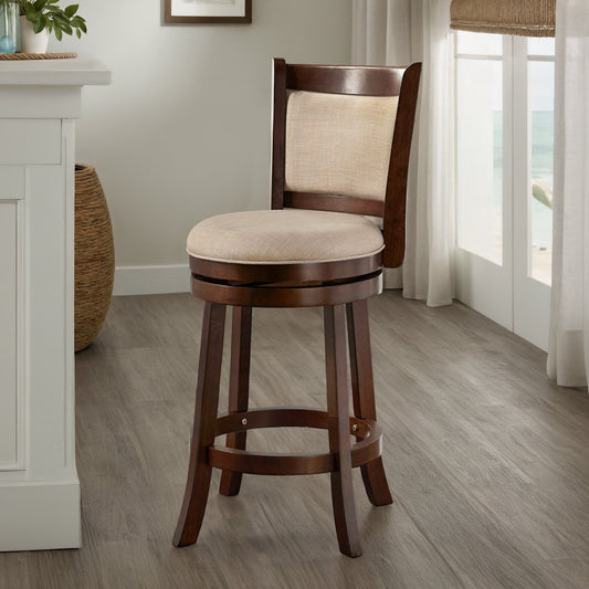 Tabouret pivotant avec dossier rembourré Rovinj