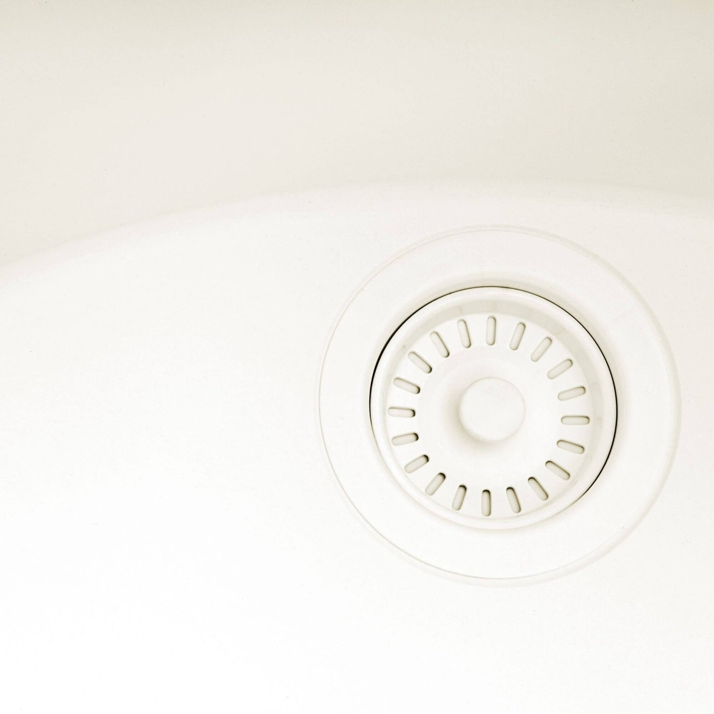 Ruvati Lavabo de cuisine à encastrer sous plan de travail Ruvati 25 pouces, couleur blanc chaud, modèle RVG2321WB