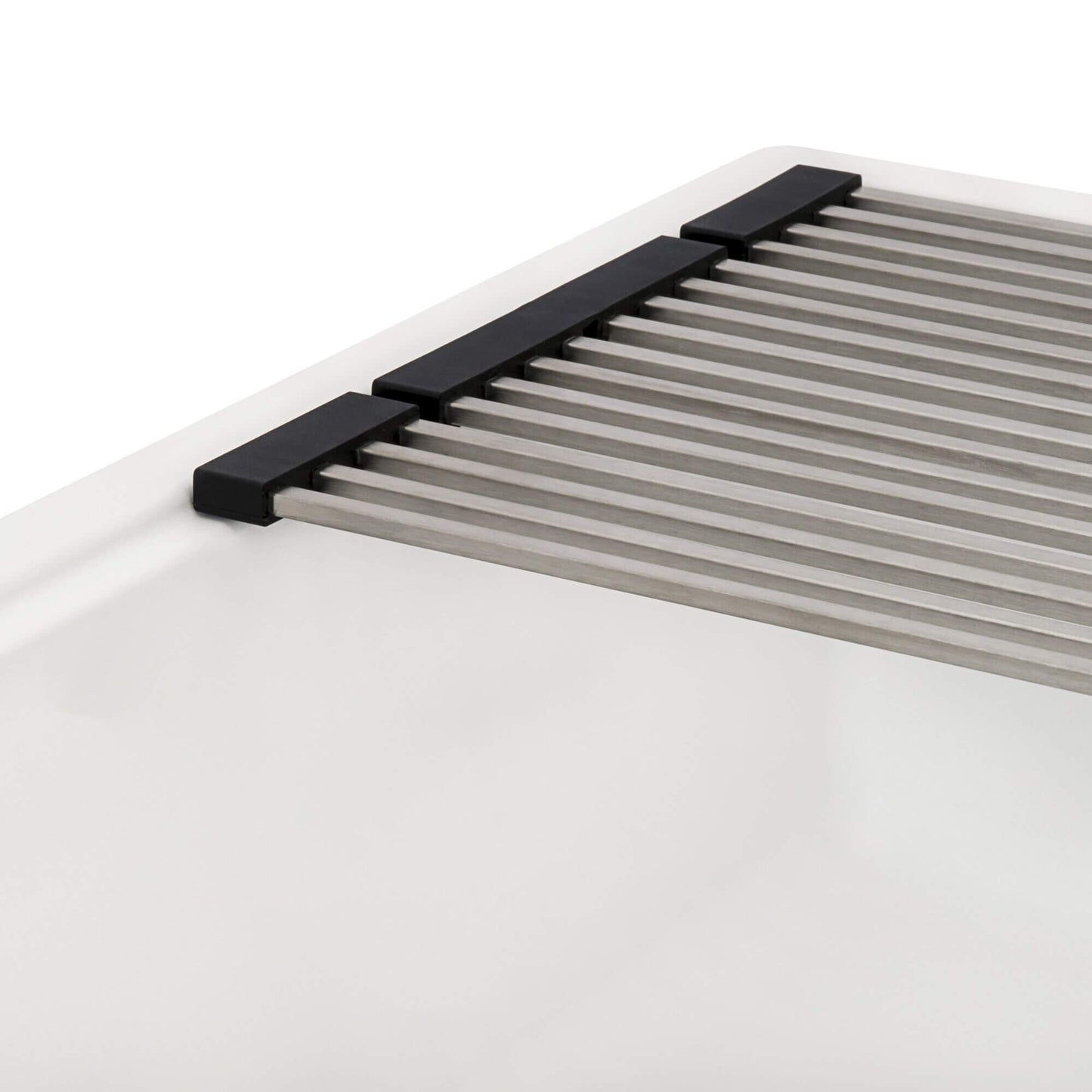 Ruvati Lavabo de cuisine à encastrer sous plan de travail Ruvati 25 pouces, couleur blanc chaud, modèle RVG2321WB