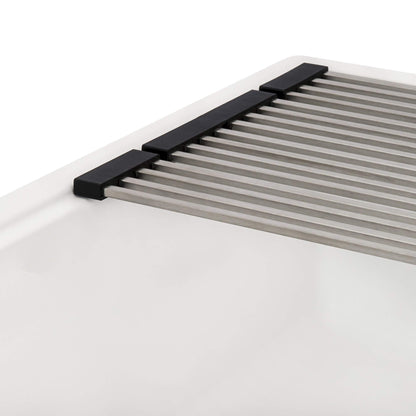 Ruvati Lavabo de cuisine à encastrer sous plan de travail Ruvati 25 pouces, couleur blanc chaud, modèle RVG2321WB