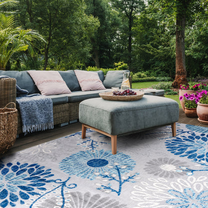 SAFAVIEH Cabana Hillechien Indoor/ Outdoor Waterproof Patio Floral Rug