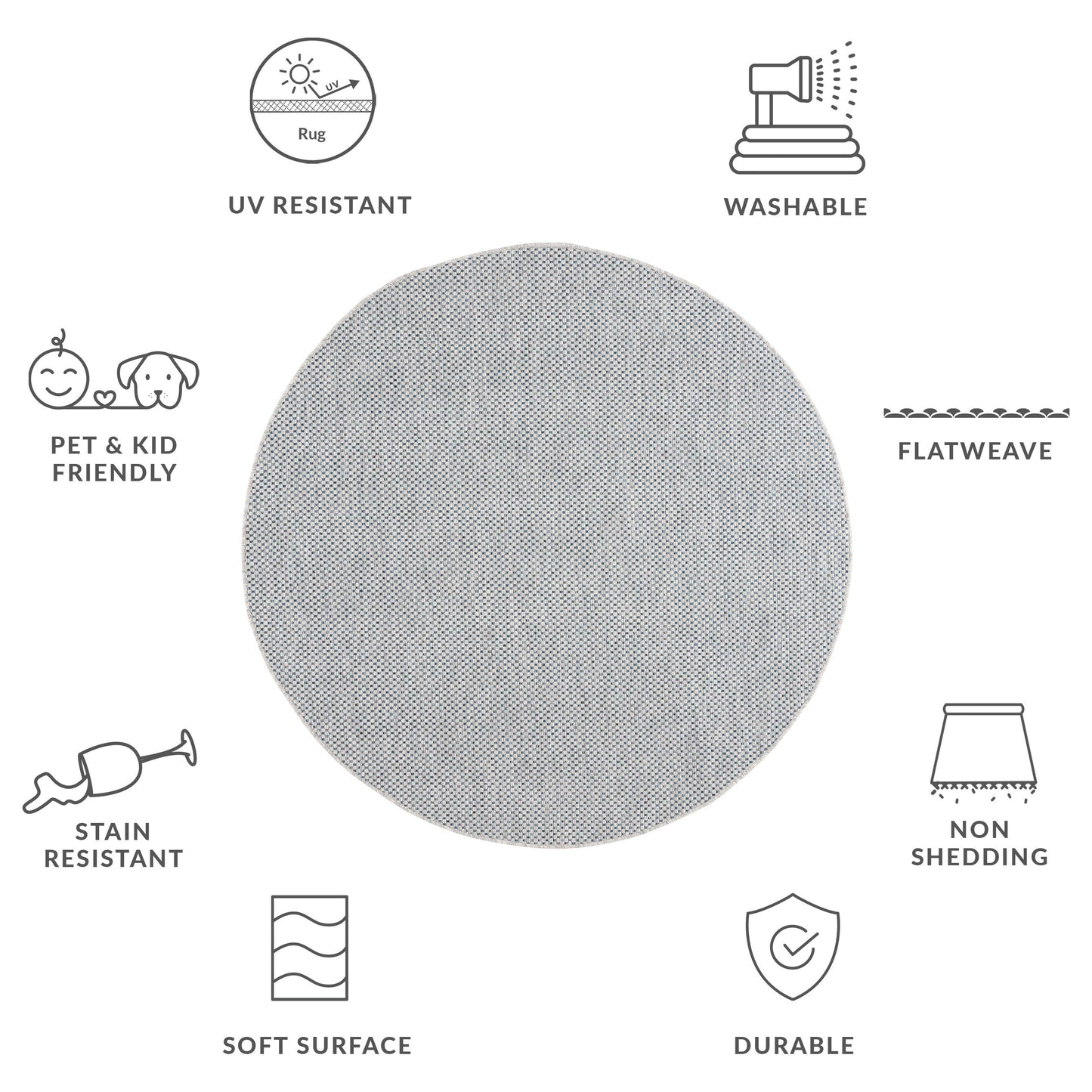 SAFAVIEH Courtyard Begajeta Indoor/Outdoor Waterproof Patio Backyard Rug.