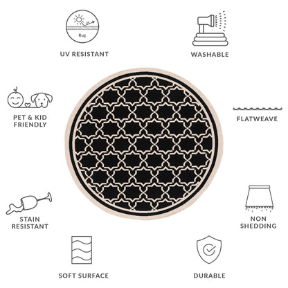 SAFAVIEH Courtyard Gulsin Indoor/ Outdoor Waterproof Patio Backyard Rug