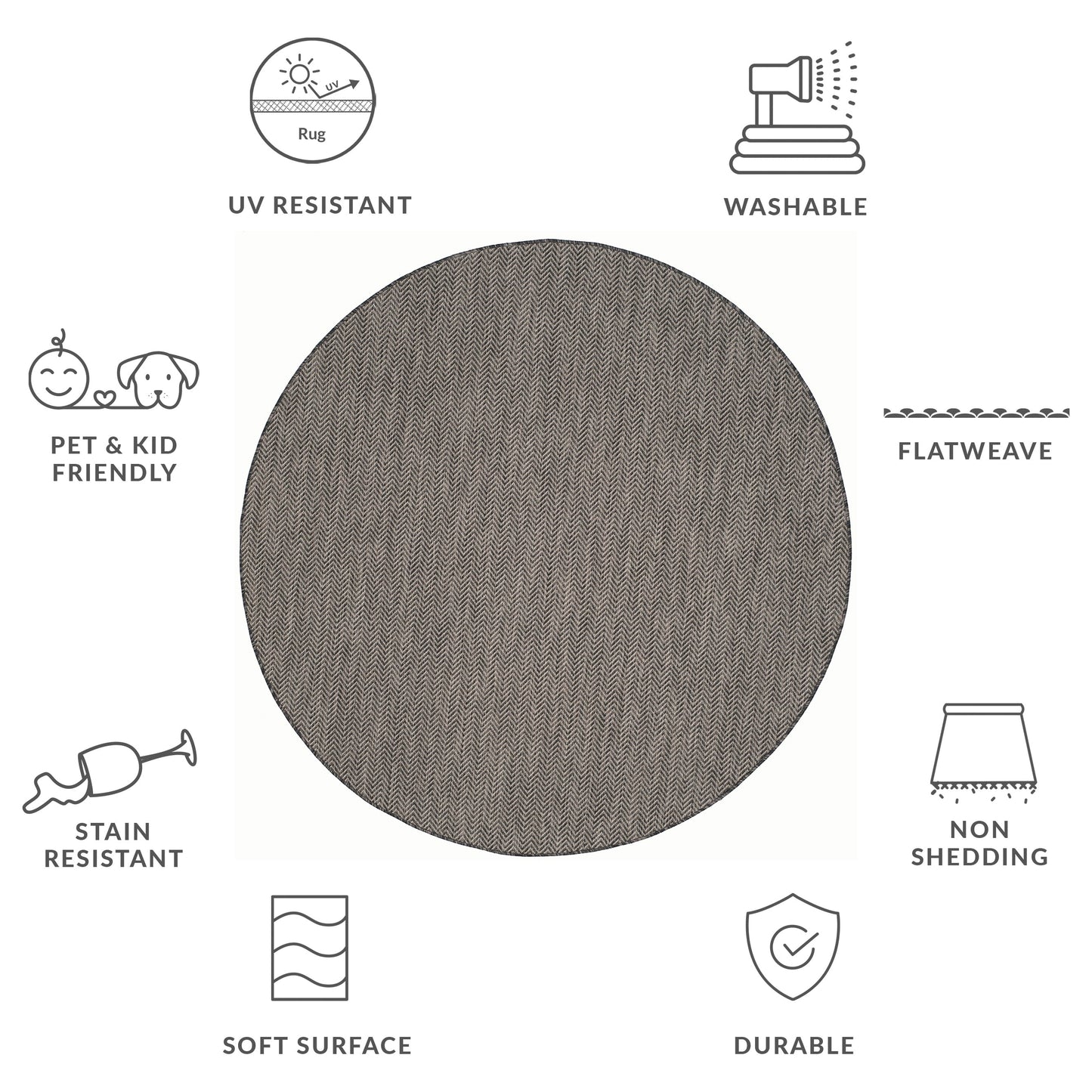 SAFAVIEH Courtyard Ilmur Indoor/ Outdoor Waterproof Patio Backyard Rug