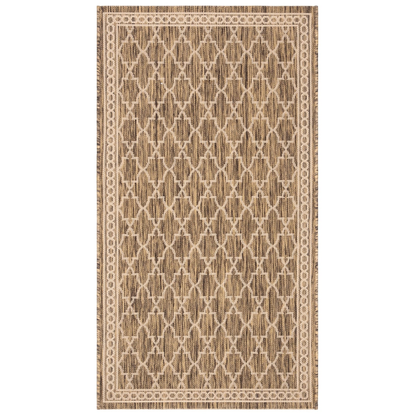 SAFAVIEH Courtyard Janell Trellis Indoor/ Outdoor Waterproof Patio Backyard Rug