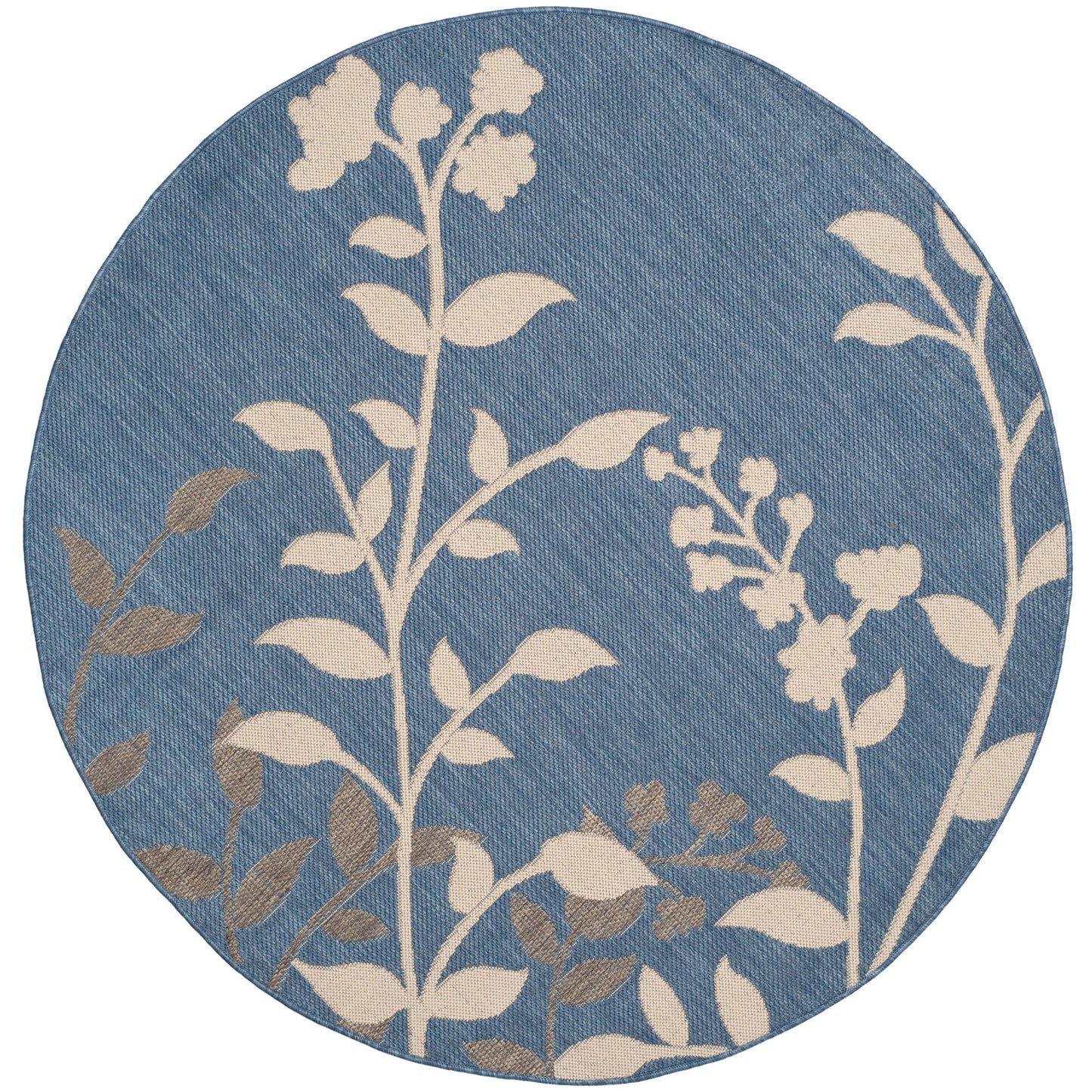 SAFAVIEH Courtyard Luann Botanical Indoor/ Outdoor Waterproof Patio Backyard Rug