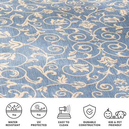 SAFAVIEH Courtyard Miljeta Indoor/ Outdoor Waterproof Patio Backyard Rug