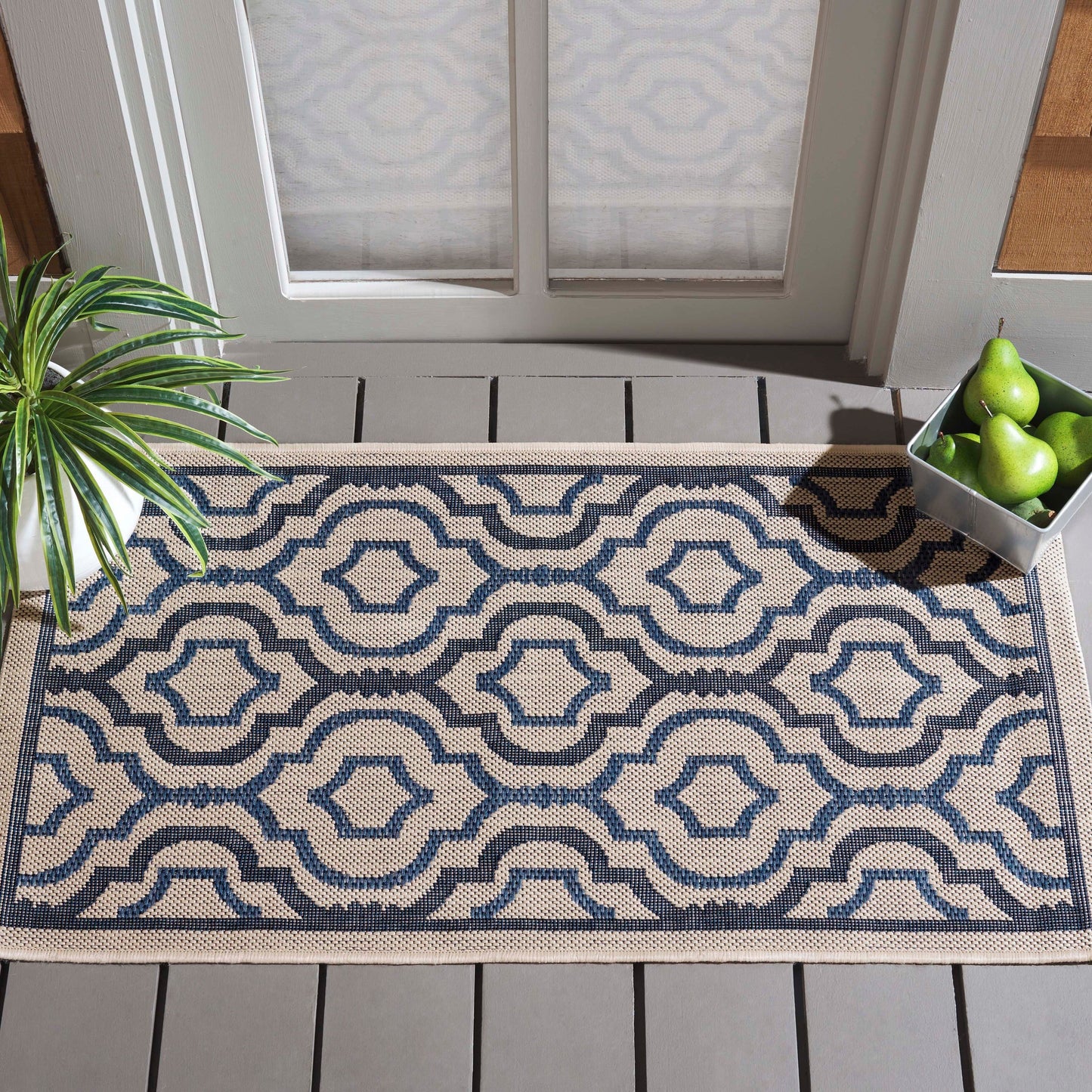 SAFAVIEH Courtyard Oyvor Indoor/ Outdoor Waterproof Patio Backyard Rug