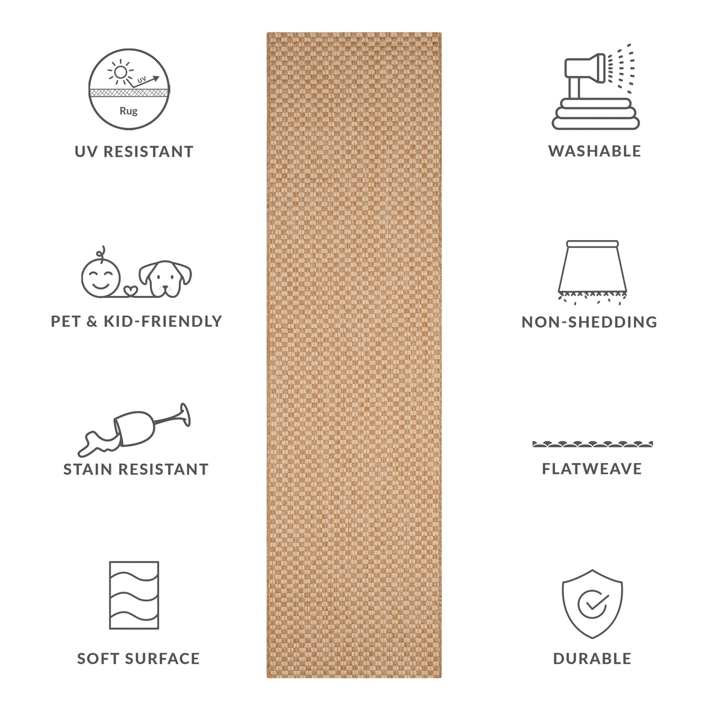 SAFAVIEH Courtyard Ragini Indoor/Outdoor Waterproof Patio Backyard Rug