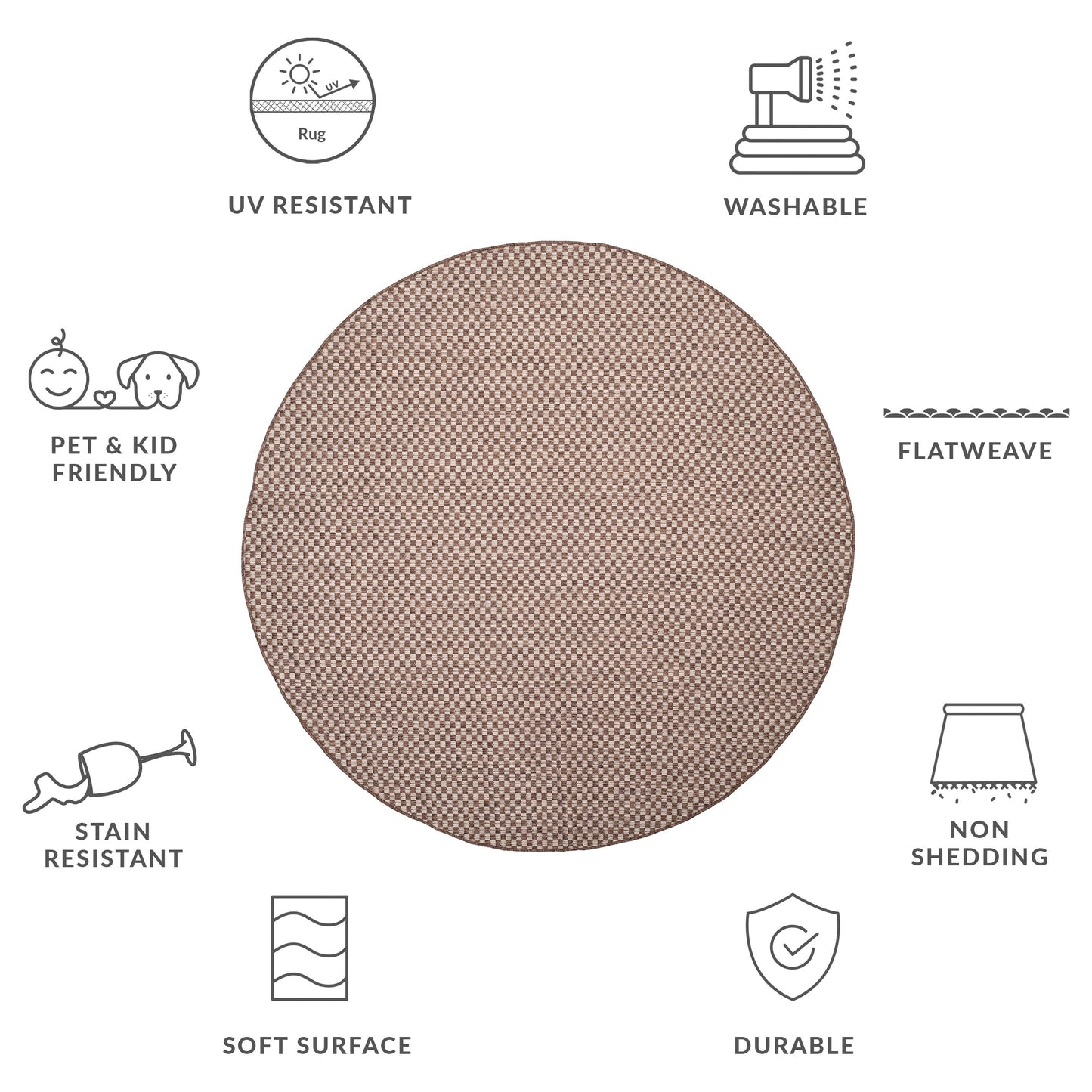 SAFAVIEH Courtyard Ragini Indoor/Outdoor Waterproof Patio Backyard Rug