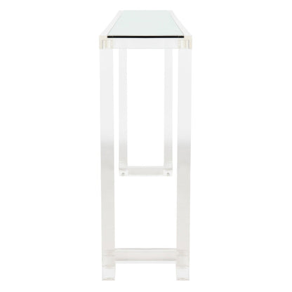 Table console en acrylique Couture Camryn de SAFAVIEH - Transparent - 60 L x 10 l x 30 h - 52Lx10Lx30H
