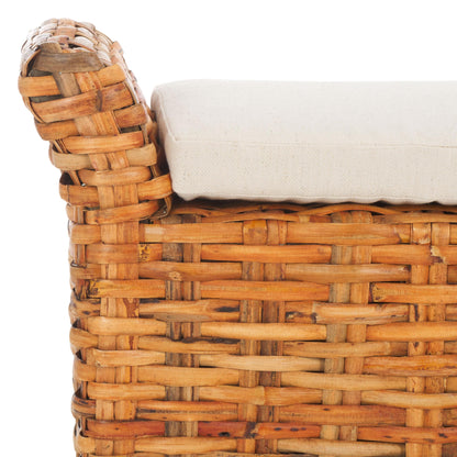 Banc Danna marron de SAFAVIEH - 43,9 x 14,8 x 21,1 - 44L x 15P x 21H