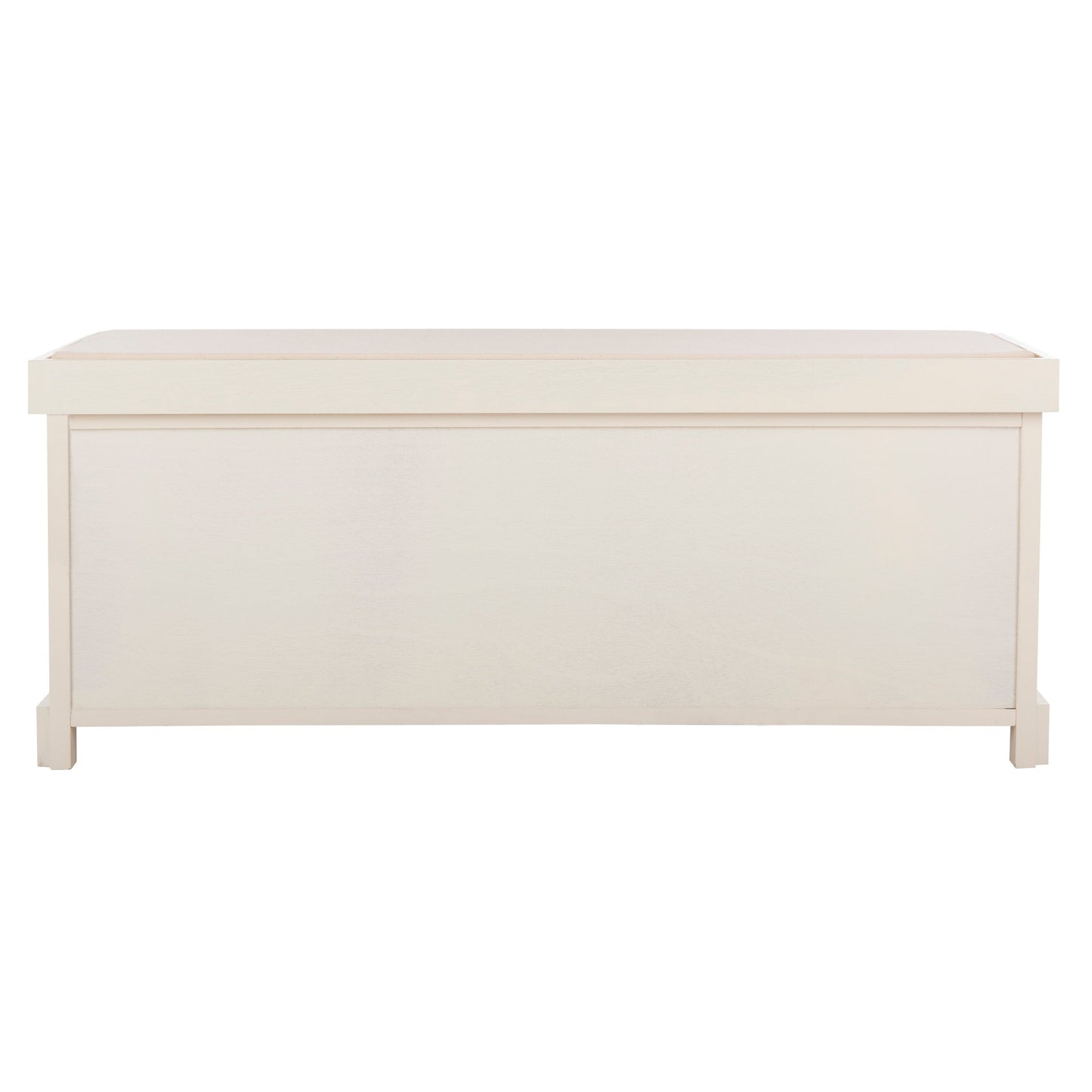 Banc de rangement SAFAVIEH Eola gris/blanc - 119 x 41 x 50 cm - 119L x 41P x 50H