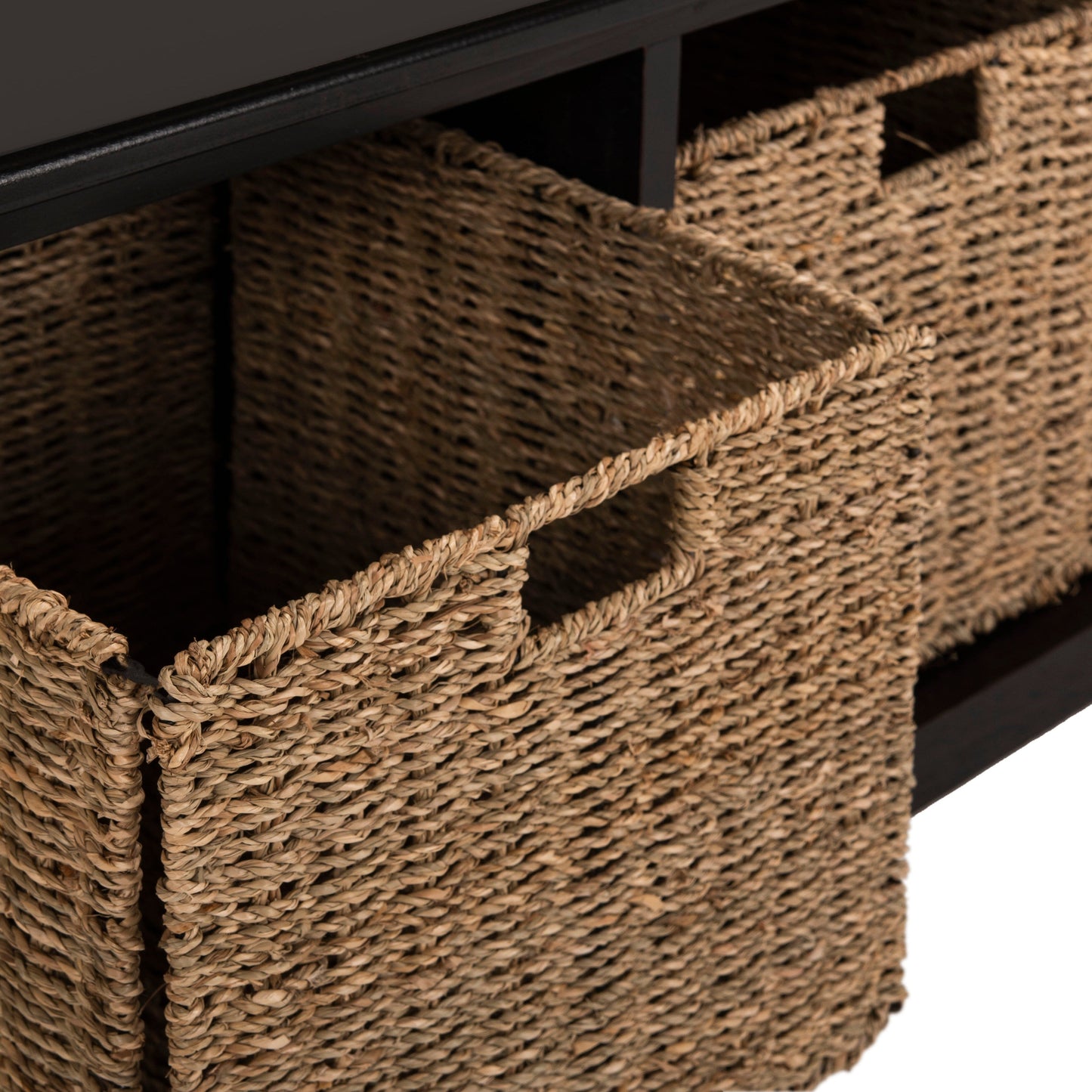 Banc de rangement SAFAVIEH Eola gris/blanc - 119 x 41 x 50 cm - 119L x 41P x 50H