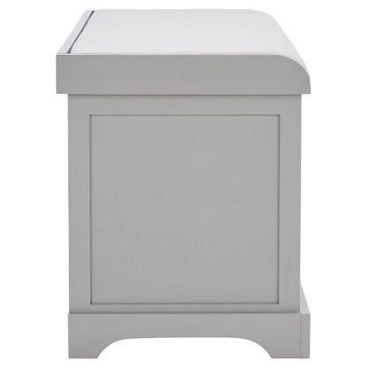 Banc-pouf SAFAVIEH Euphemia en osier tressé, couleur marron - 33,5 x 16,1 x 19,9 - 34Lx16Px20H