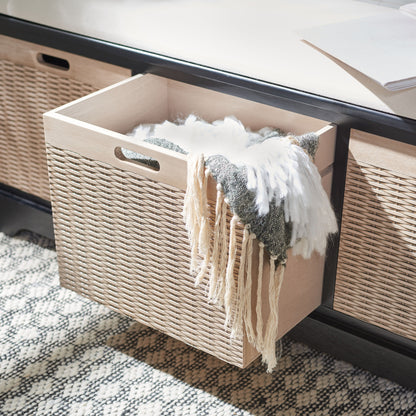 Banc de rangement avec 3 tiroirs et coussin SAFAVIEH Fiorello - 120,2 L x 38,1 l x 48,3 H - 120x38x48cm