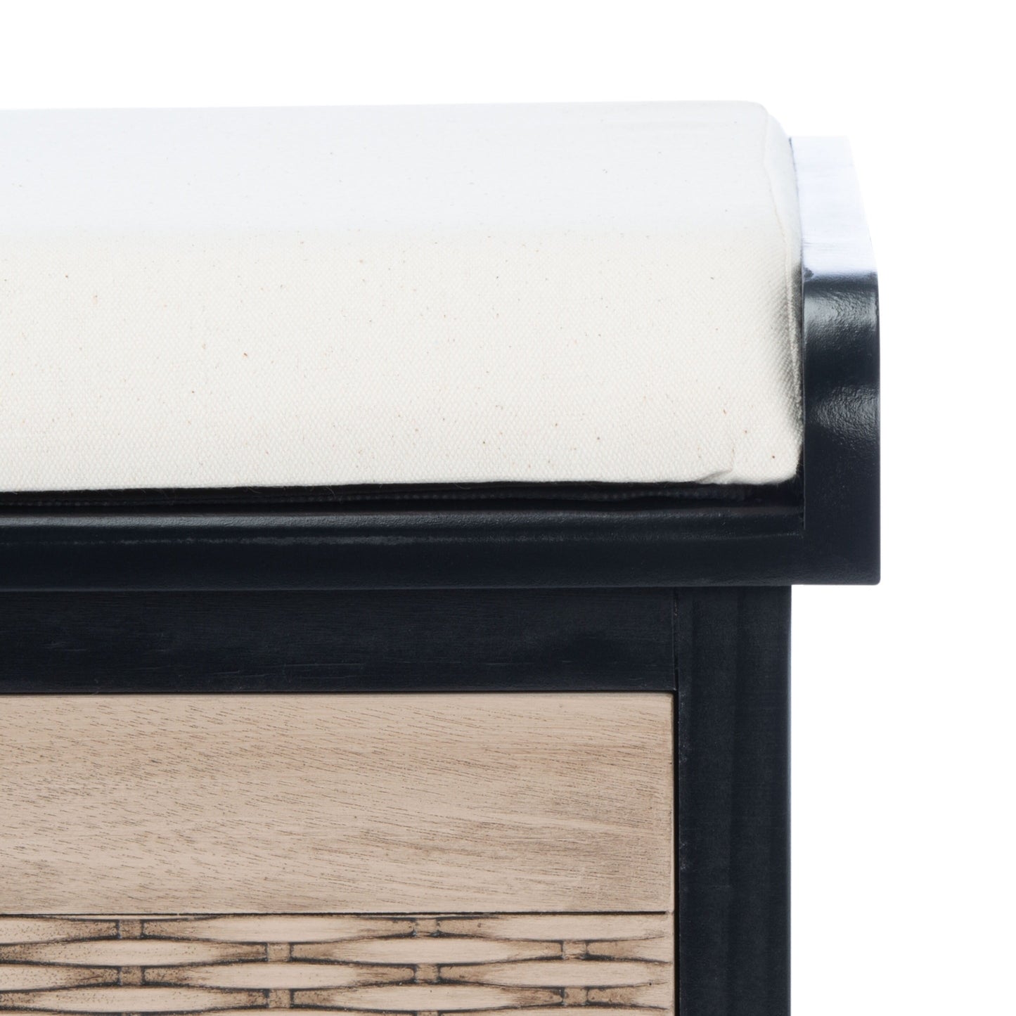 Banc de rangement avec 3 tiroirs et coussin SAFAVIEH Fiorello - 120,2 L x 38,1 l x 48,3 H - 120x38x48cm