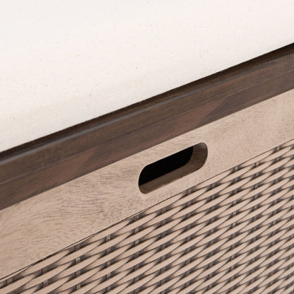 Banc de rangement avec 3 tiroirs et coussin SAFAVIEH Fiorello - 120,2 L x 38,1 l x 48,3 H - 120x38x48cm