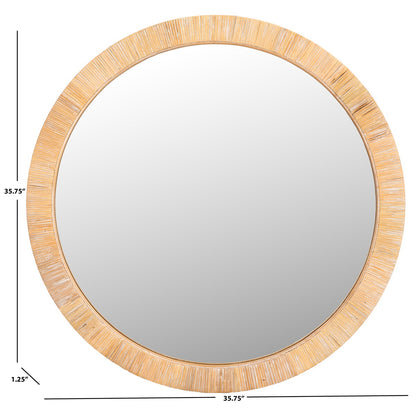 MIROIR Mila 36 pouces de SAFAVIEH Home - 91,44 cm (l) x 2,54 cm (p) x 91,44 cm (h)