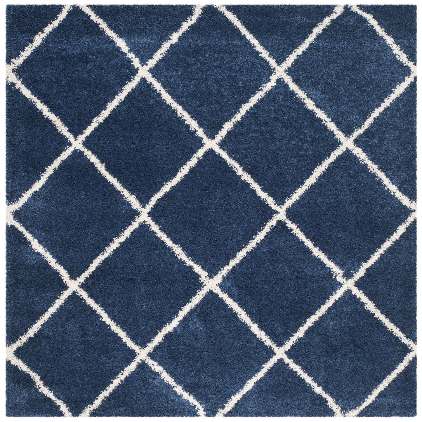 SAFAVIEH Hudson Shag Raili Diamond Trellis 2-inch Thick Rug