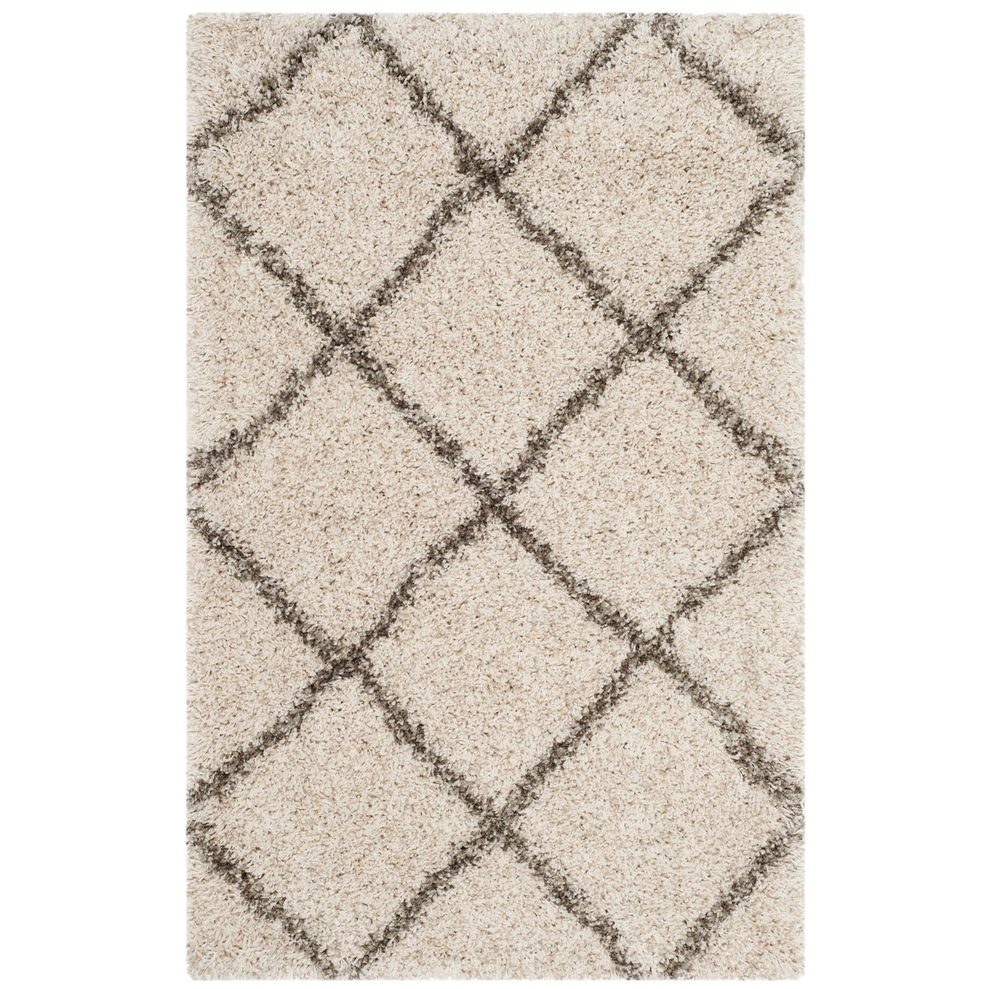 SAFAVIEH Hudson Shag Raili Diamond Trellis 2-inch Thick Rug