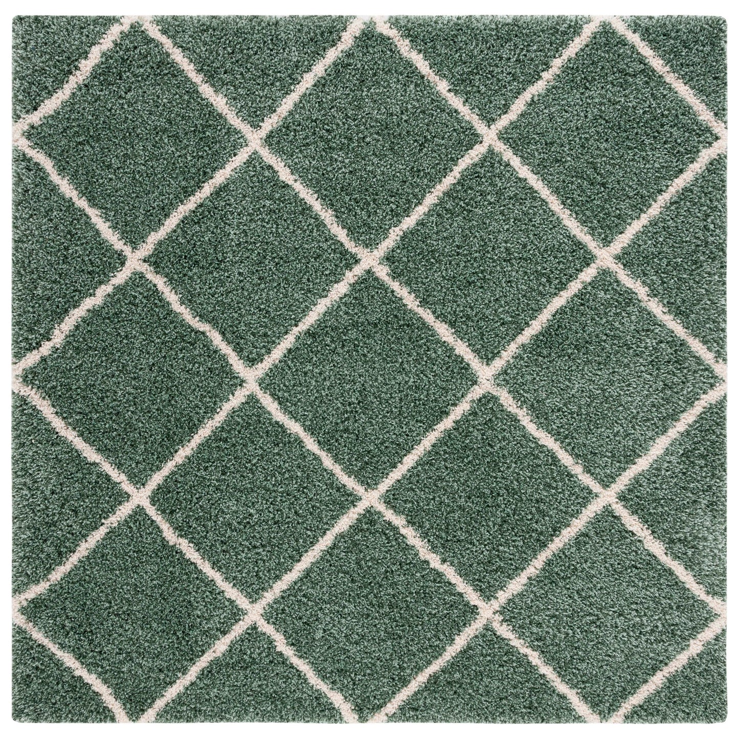 SAFAVIEH Hudson Shag Raili Diamond Trellis 2-inch Thick Rug