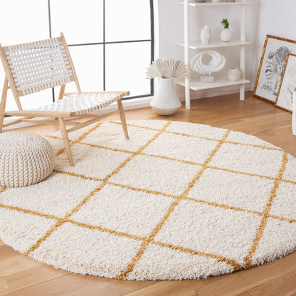 SAFAVIEH Hudson Shag Raili Diamond Trellis 2-inch Thick Rug