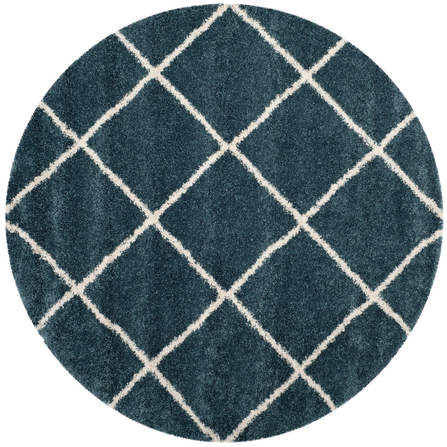 SAFAVIEH Hudson Shag Raili Diamond Trellis 2-inch Thick Rug