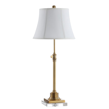 Lot de 2 lampes de table Amande de SAFAVIEH Lighting, hauteur réglable de 27 à 31 pouces - 13L x 13P x 31H (cm)