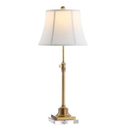 Lot de 2 lampes de table Amande de SAFAVIEH Lighting, hauteur réglable de 27 à 31 pouces - 13L x 13P x 31H (cm)